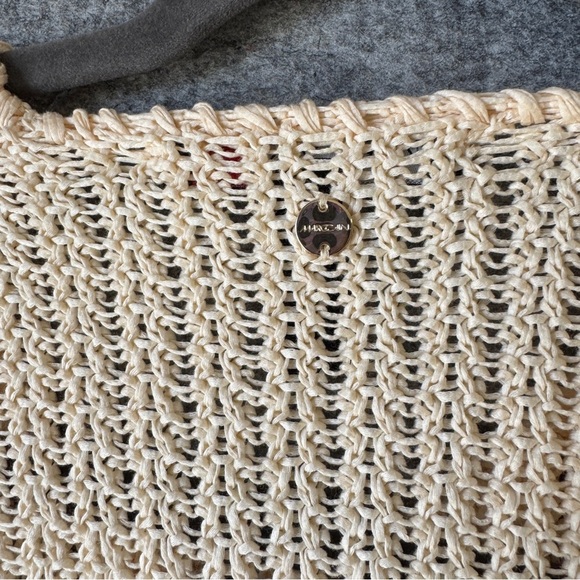 Marc Cain Red Striped Organic Cotton Cardigan Fringe Hem Knit Germany Size 6 - Picture 14 of 16